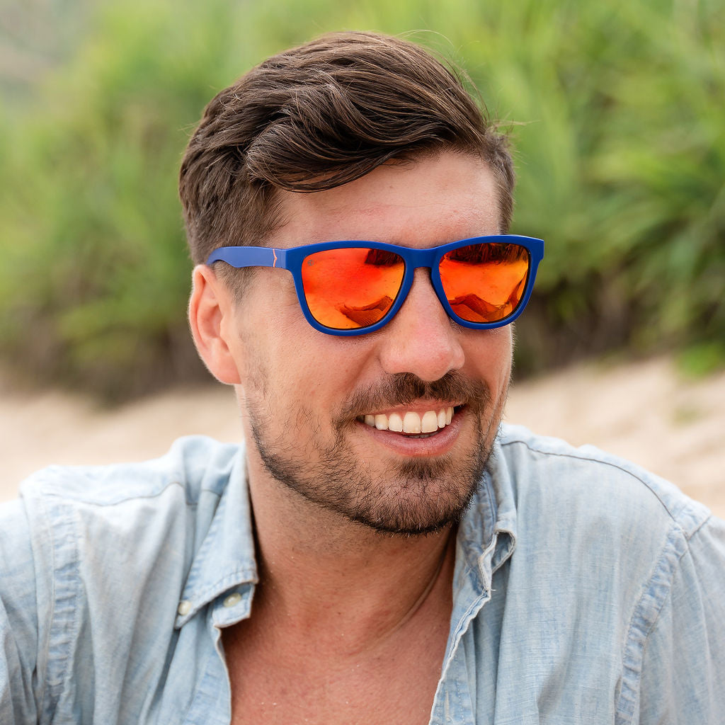 Orange and Blue Sunglasses, Donkey Goggles